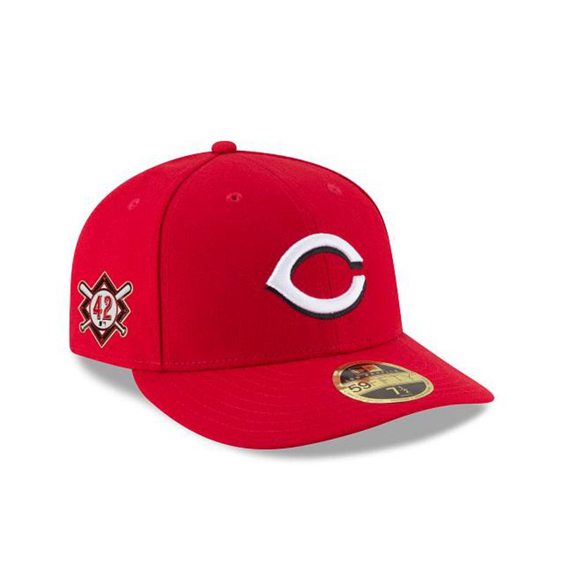 MLB Cincinnati Reds Jackie Robinson Day Low Profile 59Fifty Fitted (VPD0050) - Red New Era Caps